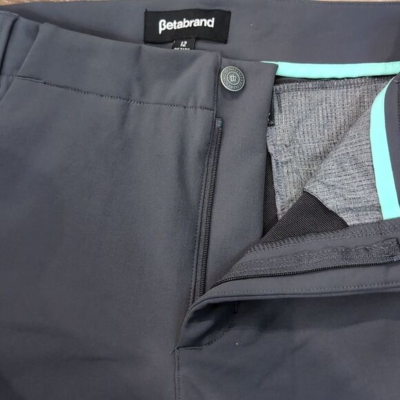 Betabrand Gray Travel Cargo Pants Sz 12 Petite NWT - Picture 10 of 15